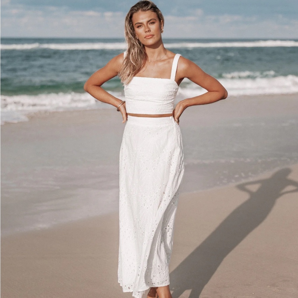 Petal & Pup White Maxi Dress